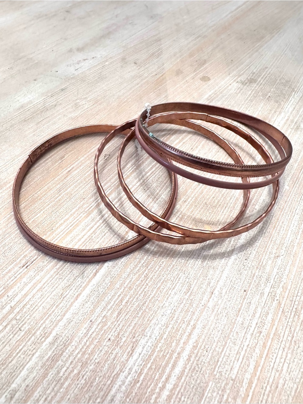 Vintage Copper Bracelet Set